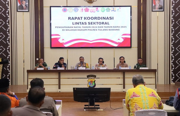 Kesiapan Amankan Nataru, Polres Tulang Bawang Gelar Rakor Lintas Sektoral